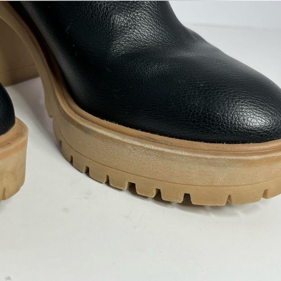 Dolce Vita “Caster H2O” Waterproof Black Leather Ankle Boots, 7.5 - Picture 8 of 9